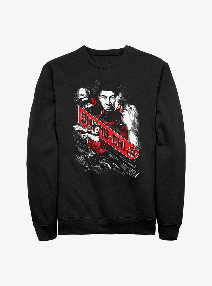 Marvel Shang-Chi And The Legend Of Ten Rings Fists Crew Sweatshirt