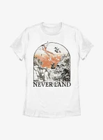 Disney Peter Pan Tinker Bell Neverland Sighted Womens T-Shirt