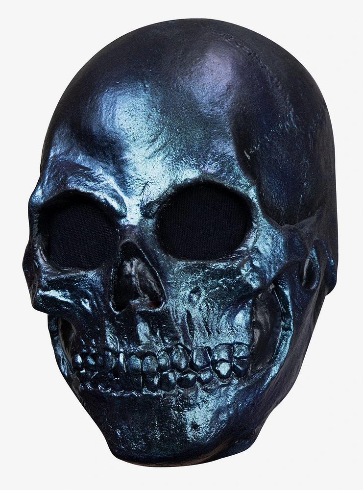 Skull Metalic Blue Mask