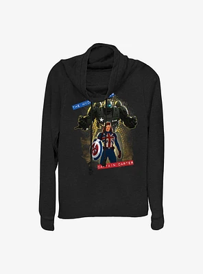 Marvel What If...? The Hydra Stomper Cowlneck Long-Sleeve Girls Top