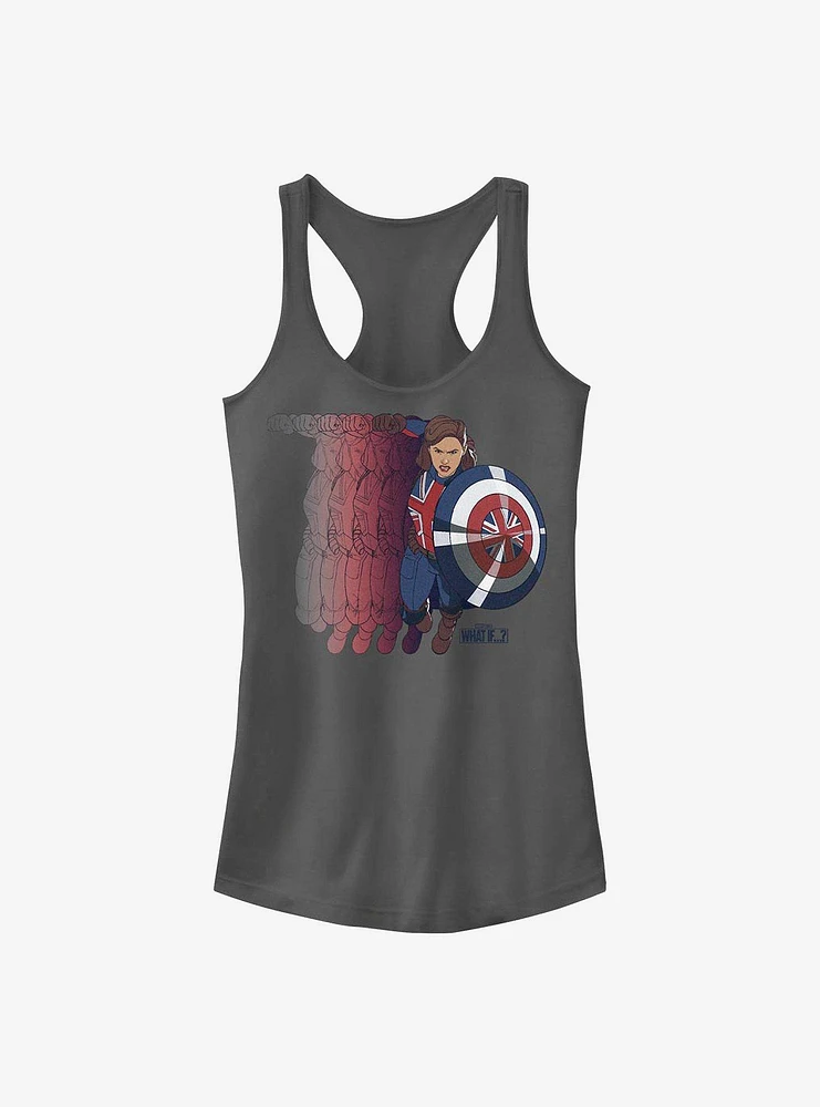 Marvel What If...? Captain Carter Shield Girls Tank