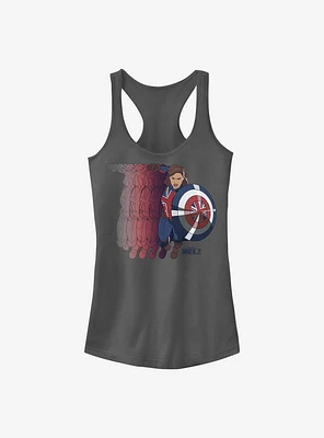 Marvel What If...? Captain Carter Shield Girls Tank