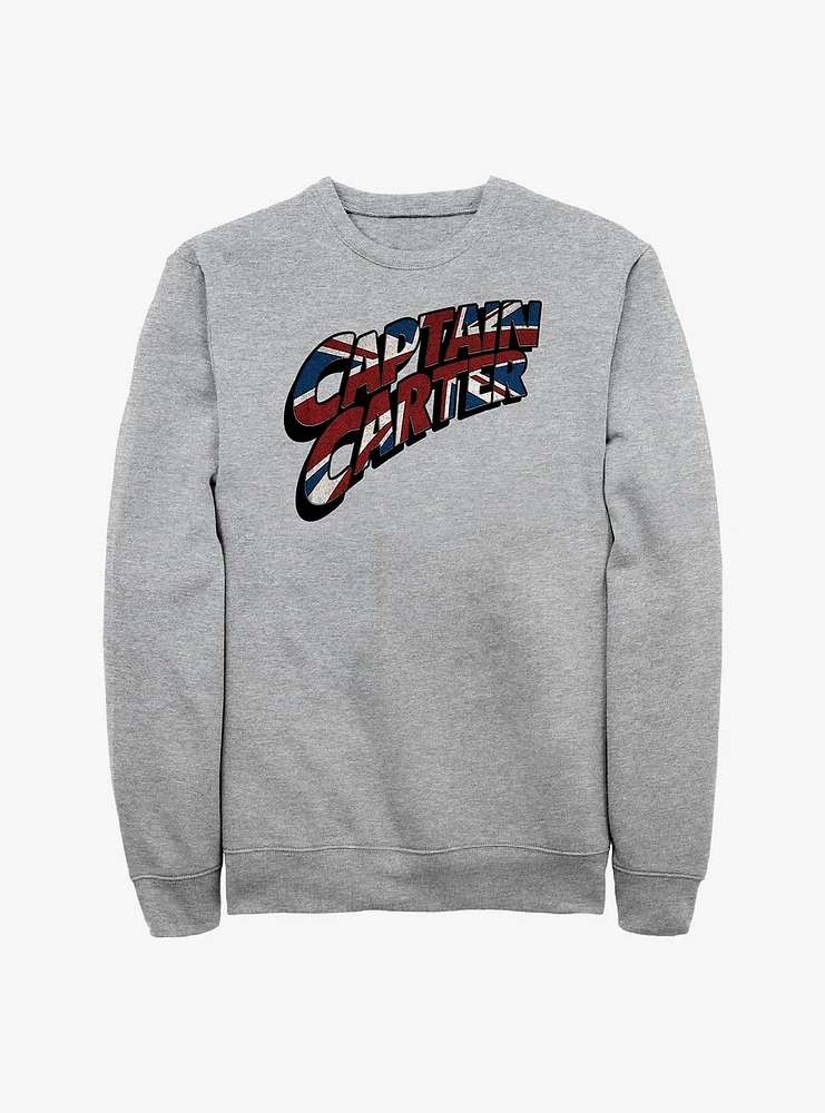 Marvel What If...? Captain Carter Crew Sweatshirt