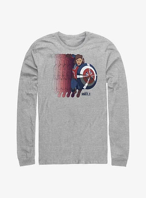 Marvel What If...? Captain Carter Shield Long-Sleeve T-Shirt