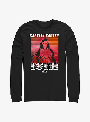 Marvel What If...? Captain Carter Super Soldier Long-Sleeve T-Shirt