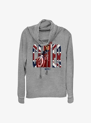 Marvel What If...? Big Carter Cowlneck Long-Sleeve Girls Top