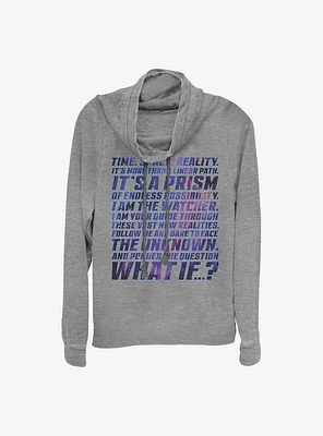 Marvel What If...? Space Prism Cowlneck Long-Sleeve Girls Top