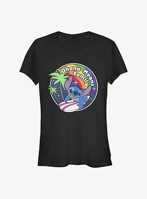 Disney Lilo & Stitch Rainbow Ohana Means Family Girls T-Shirt