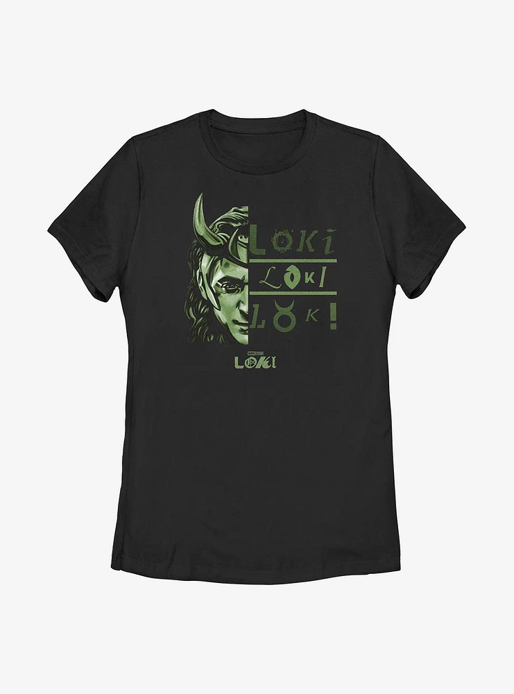 Marvel Loki Big Metaphor Womens T-Shirt