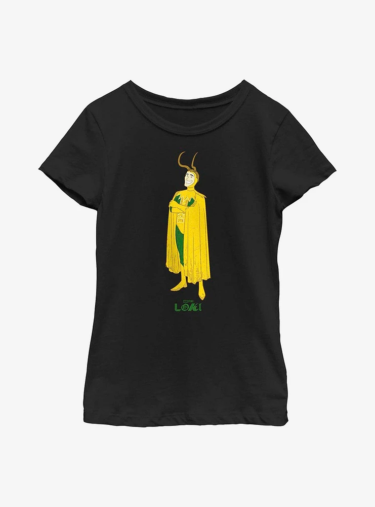 Marvel Loki Old Hero Youth Girls T-Shirt
