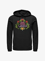 Disney Pixar Coco Un Poco Loco Floral Emb Hoodie