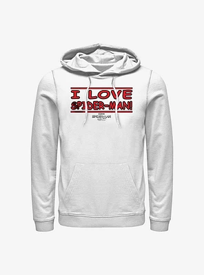 Marvel Spider-Man I Love Hoodie