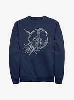 Marvel Spider-Man White Tech Crew Sweatshirt