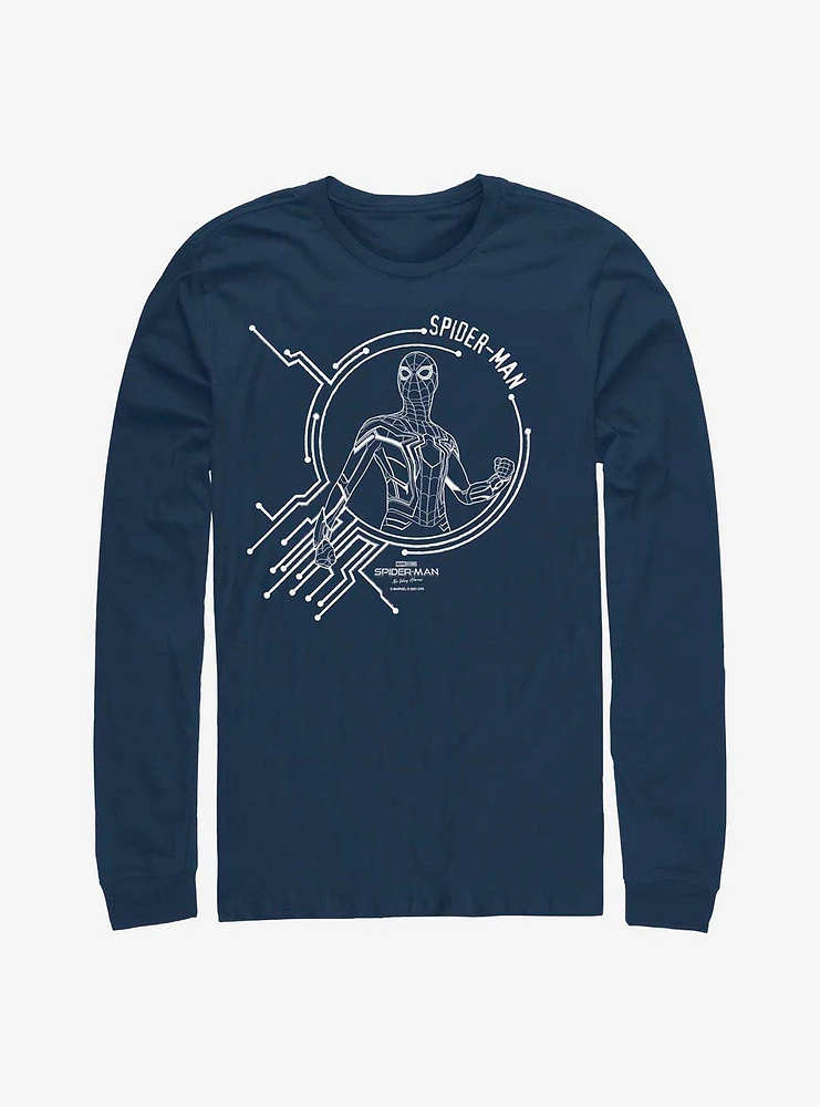 Marvel Spider-Man White Tech Long-Sleeve T-Shirt