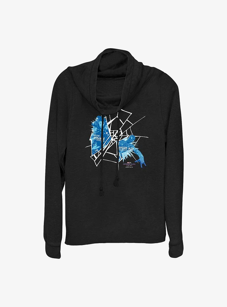 Marvel Spider-Man Doctor Strange Spidey Web Cowlneck Long-Sleeve Girls Top