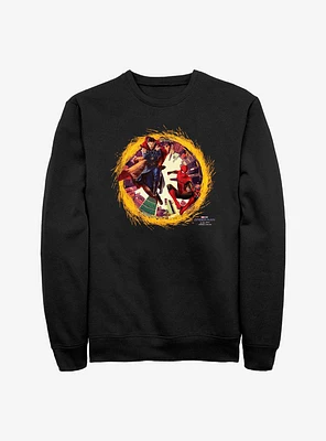 Marvel Spider-Man Spidey Doctor Strange Portal Crew Sweatshirt