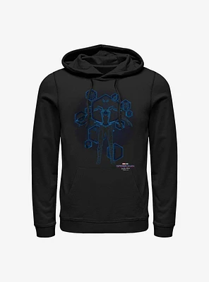 Marvel Spider-Man Blue Print Ready Hoodie