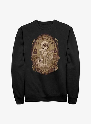 Disney Pixar Coco Miguel Portrait Crew Sweatshirt