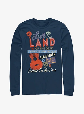 Disney Pixar Coco Live The Land Of Dead Long-Sleeve T-Shirt