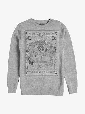 Disney Hocus Pocus The Sisters Tarot Crew Sweatshirt
