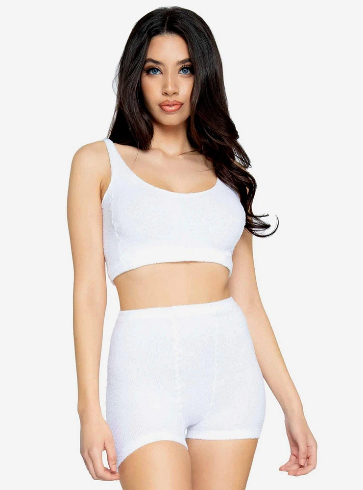 3 Pc Ultra-Soft Cozy Knit Set White