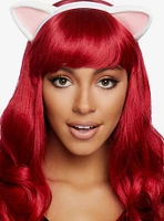 Latex Kitty Ear Headband White