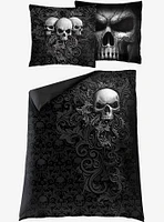 Skull Scroll Single Duvet Bedding Set
