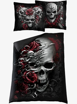 Skulls N' Roses Single Duvet Bedding Set