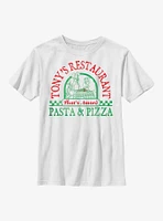 Disney The Lady And Tramp Tony's Pasta Pizza Youth T-Shirt