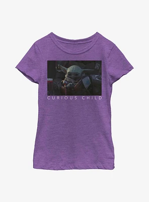 Star Wars The Mandalorian Curious Photo Youth Girls T-Shirt