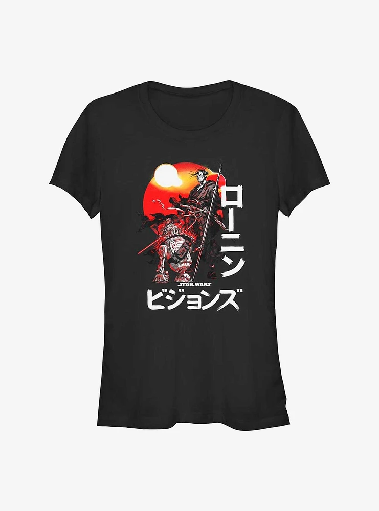 Star Wars: Visions Droid & Ronin Samurai Girls T-Shirt