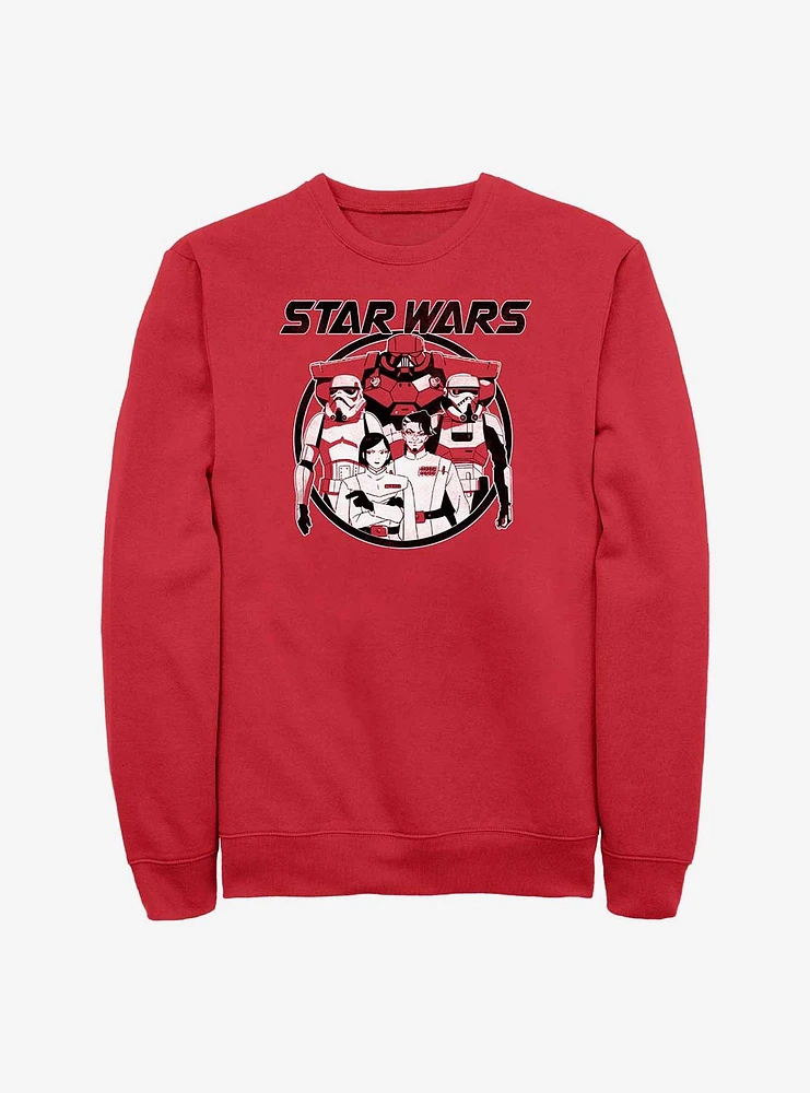 Star Wars: Visions The Dark Side Army Anime Crew Sweatshirt
