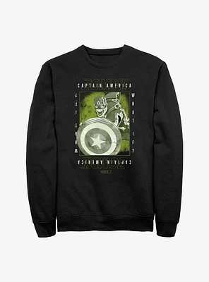 Marvel What If...? Boxed Zombie Captain America Sweatshirt