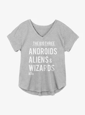 Marvel The Falcon And Winter Soldier Big Three Girls Plus T-Shirt