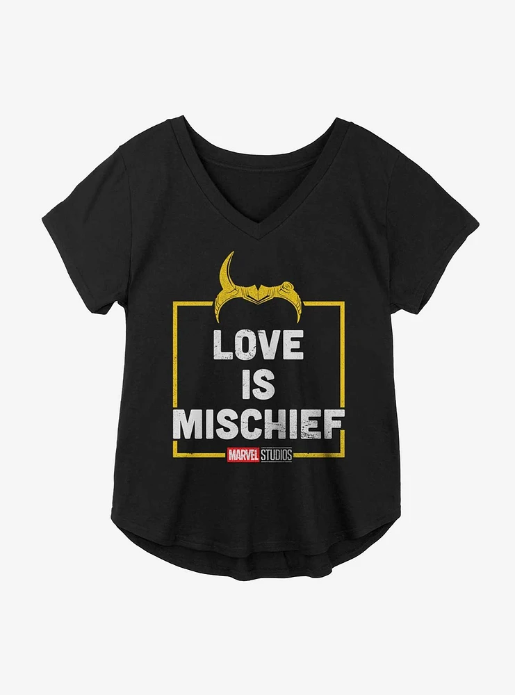 Marvel Loki Love Is Mischief Girls Plus T-Shirt