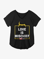Marvel Loki Love Is Mischief Girls Plus T-Shirt
