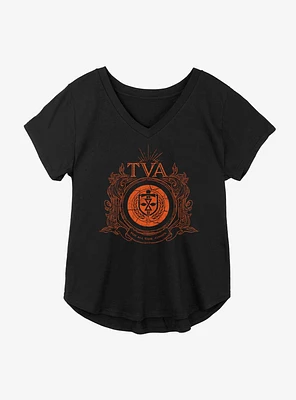 Marvel Loki Time Variance Authority Badge Girls Plus T-Shirt