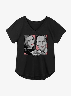 Marvel WandaVision Retro Pop Art Girls Plus T-Shirt