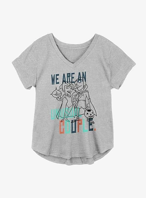Marvel WandaVision Inked Unusual Couple Girls Plus T-Shirt