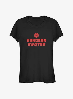 Dungeons And Dragons Dungeon Master Distressed Girls T-Shirt