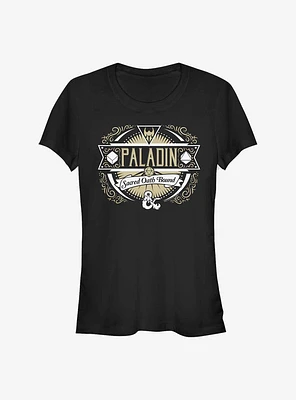 Dungeons And Dragons Paladin Label Girls T-Shirt