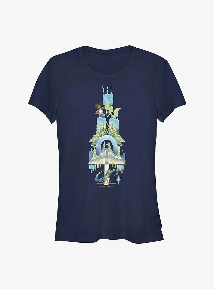 Magic The Gathering Quandrix Land Girls T-Shirt