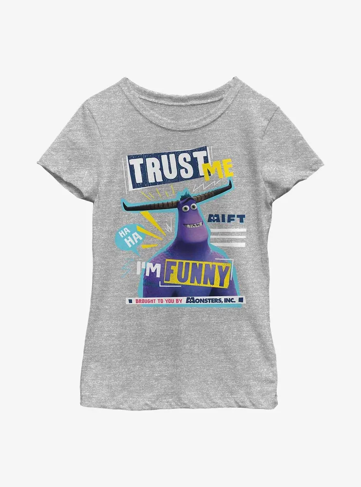 Disney Pixar Monsters At Work I'm Funny Youth Girls T-Shirt