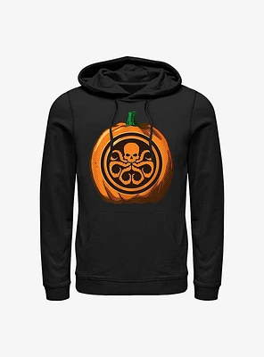 Marvel Hydra Skull Pumpkin Logo Hoodie