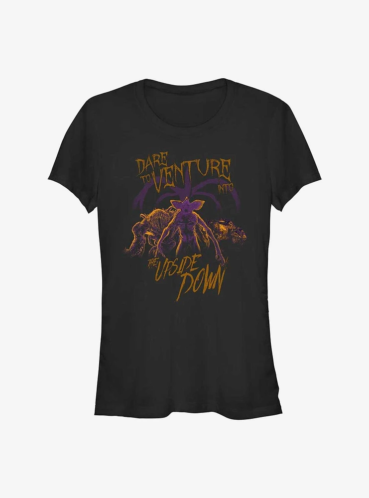 Stranger Things Venture Into The Upside Down Girls T-Shirt