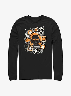 Star Wars Darth Vader Halloween Frame Long-Sleeve T-Shirt