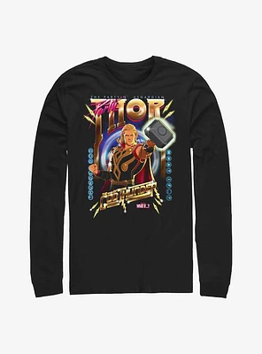 Marvel What If Partyin Asgardian Long Sleeve T-Shirt