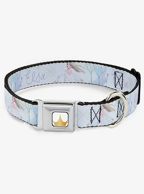 Disney Frozen Elsa Snowflake Seatbelt Dog Collar