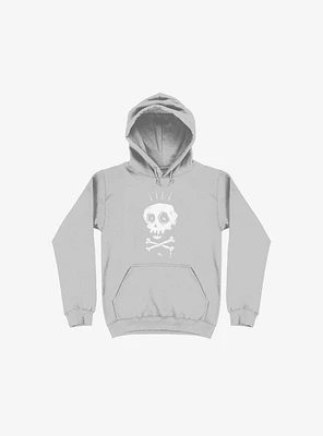 Crown Old Bones Silver Hoodie