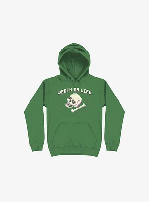 Death Is Life Skull Kelly Green Hoodie